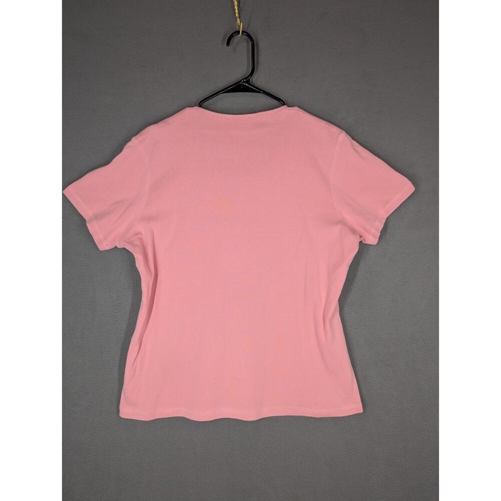 Vintage Crazy Shirts Hawaii '64 Womens XL Short Sleeve Pink Embroidered - Picture 10 of 10